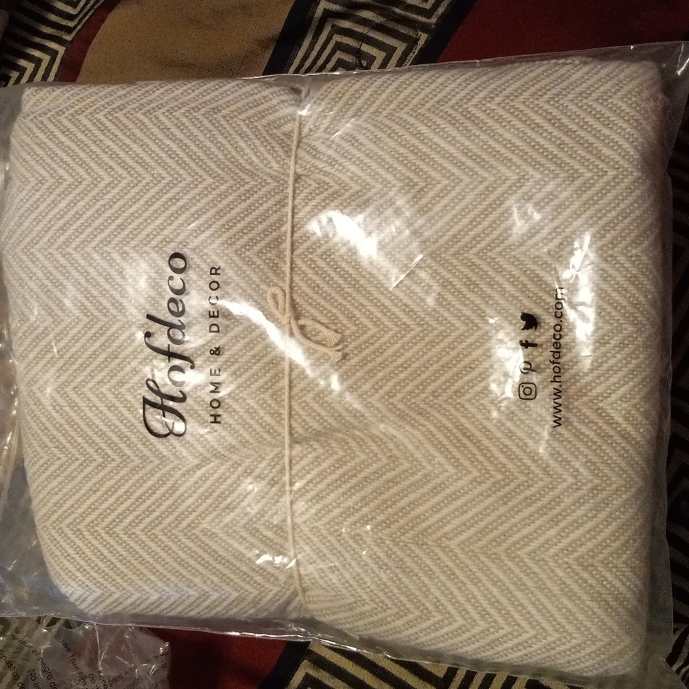 Hofdeco throw home & decor 50x60 127cmx152cm throw blanket ivory beige #njtk17